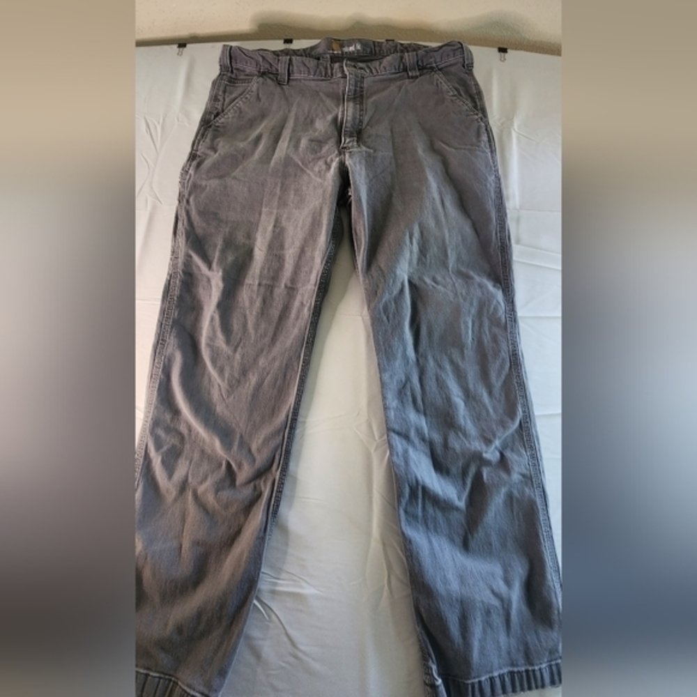 CARHARTT Mens Relaxed‎ Fit Carpenter Jeans 42x30 Grey P190.